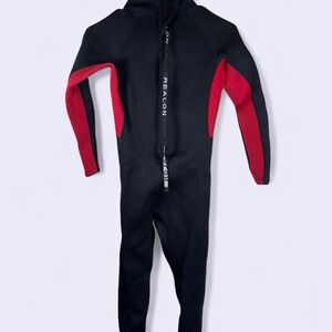 Kids Swim Rashguard - Black and Red